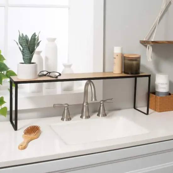 Organize It All Matte Black Over the Sink Shelf {4}