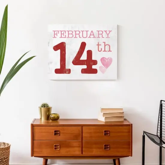February Valentine's Date Canvas Wall Art {5}
