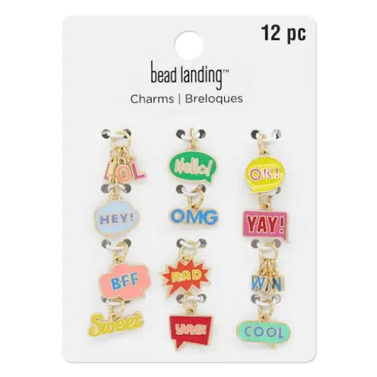 Enamel Words Charm Mix by Bead Landing&trade; {4}