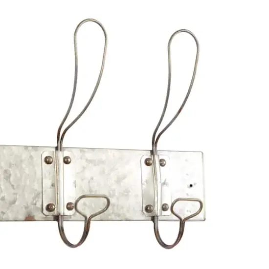 Gray Metal Vintage Wall Hook, 11" x 30" x 4" {5}