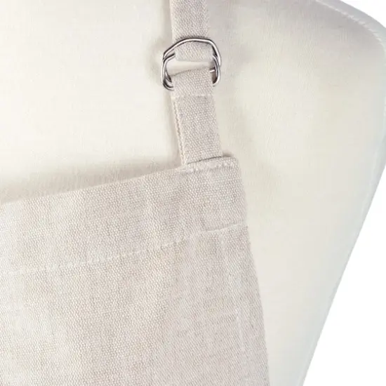 DII&reg; Solid Chambray Chef Apron Natural {6}