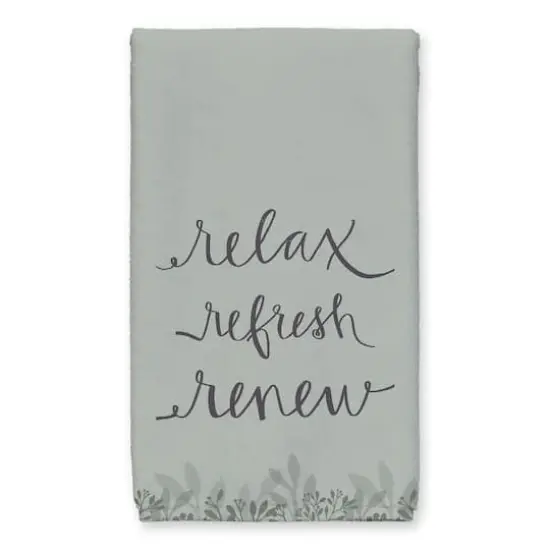 Relax Refresh Renew Tea Towel Set Green {3}