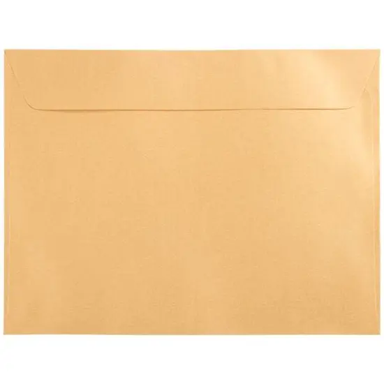JAM Paper Gold Stardream 9" x 12" Open End Envelopes {2}