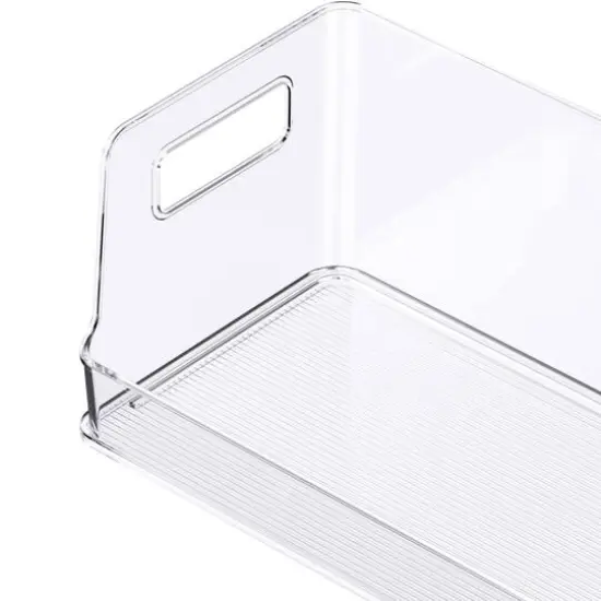 Small Clear Stacking Plastic Open Bin by Simply Tidy&reg; {6}