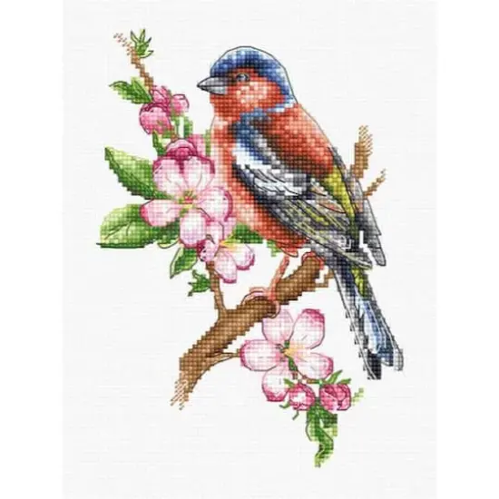 Luca-s Chaffinch Bird Counted Cross Stitch Kit {1}