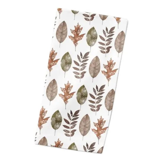 Fall Leaf Pattern Cotton Twill Napkin {3}