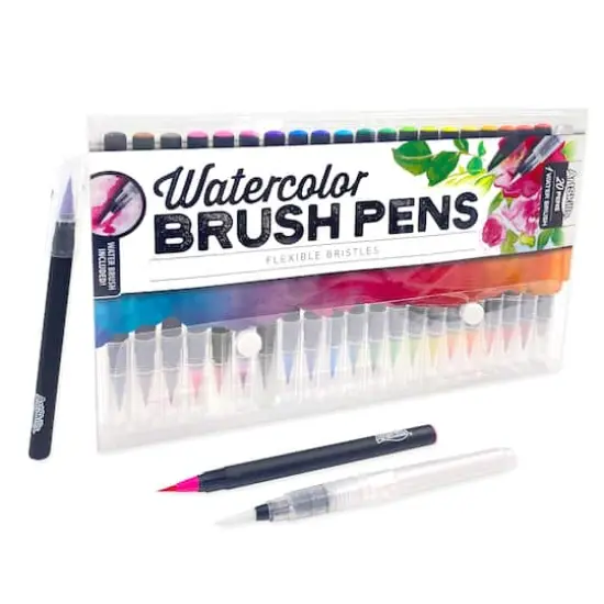 ArtSkills&reg; Watercolor Brush Pens with Water Brush {1}
