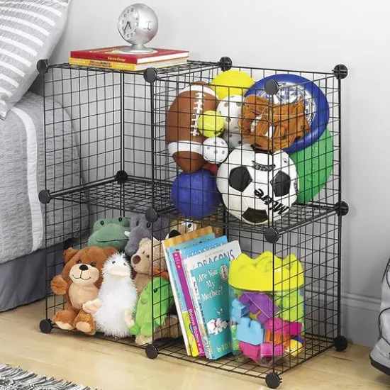 Whitmor Wire Storage Cubes Set {4}