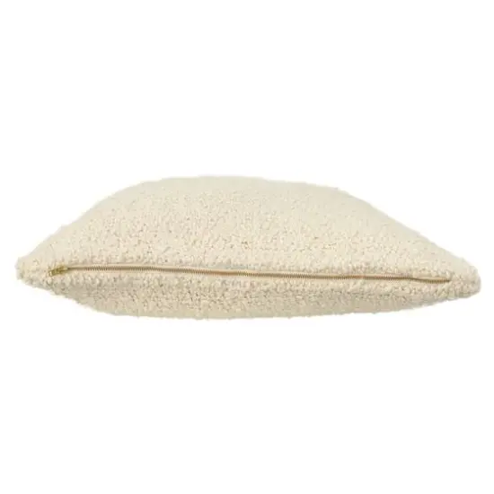 Hello Honey&reg; Cream Woven Cotton Boucl&eacute; Pillow {6}