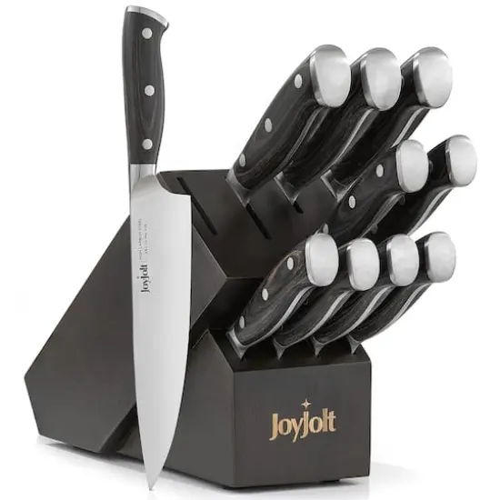 JoyJolt&reg; 11-Piece Assorted High Carbon Knife Block Set {1}