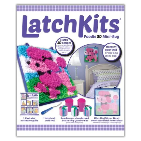 Kahootz Toys LatchKits Mini Rug Poodle {5}