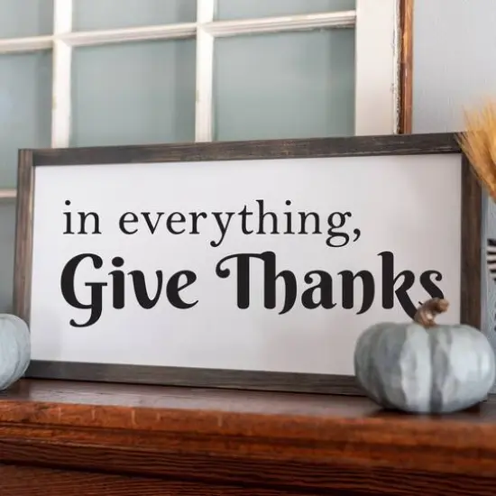 Leisure Arts&reg; Vinyl Matte Black In Everything, Give Thanks Decal {3}
