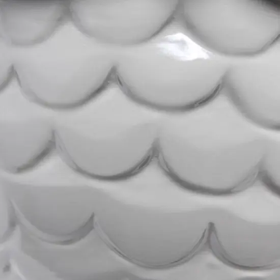 Simple Designs 13" Ceramic Owl Table Lamp Gray {9}