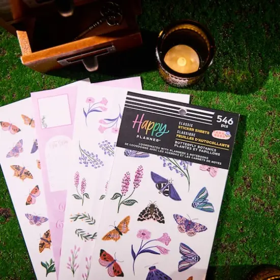 The Classic Happy Planner&reg; Butterfly Botanics Sticker Book {8}