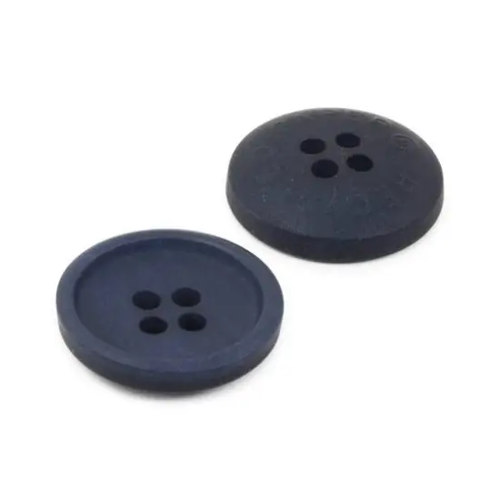 Dritz&reg; 18mm Recycled Paper Round Button, 9ct. Dark blue {8}