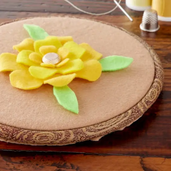 Anchor&reg; Faux Wood Round Embroidery Hoop & Frame {3}