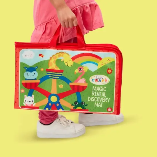 Bright Stripes Let's Craft Busy Village Magic Reveal Discovery Mat {4}