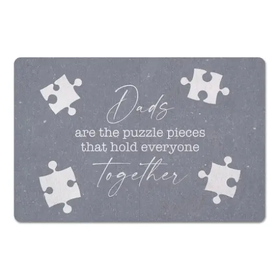 Dads Are the Puzzle Pieces Floor Mat {1}