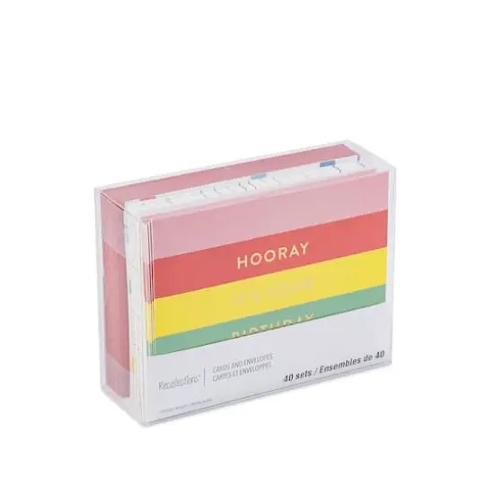 Rainbow Happy Birthday Cards & Envelopes by Recollections&trade;, 4.25" x 5.5" {4}