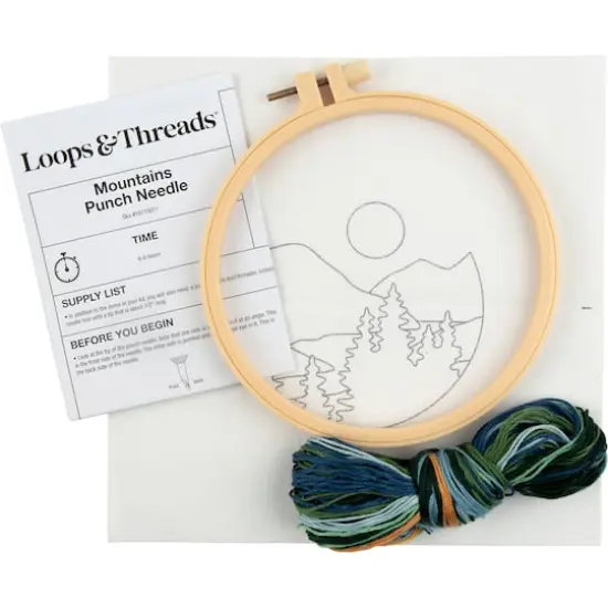 6" Mountains Punch Needle Kit by Loops & Threads&reg; {4}