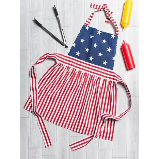 DII&reg; Red, White & Blue Stars & Stripes Skirt Apron {8}