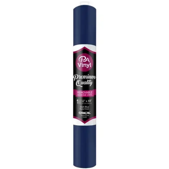 PA Vinyl Matte Removable Adhesive Vinyl Dark Blue {1}