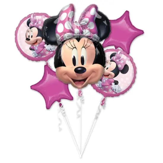 Minnie Mouse Forever 5-Piece Foil Balloon Bouquet {1}
