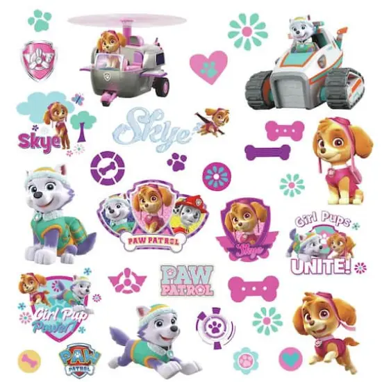 RoomMates Paw Patrol Girl Pups Peel & Stick Wall Decals {1}
