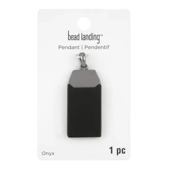 Black Dog Tag Pendant by Bead Landing&trade; {4}