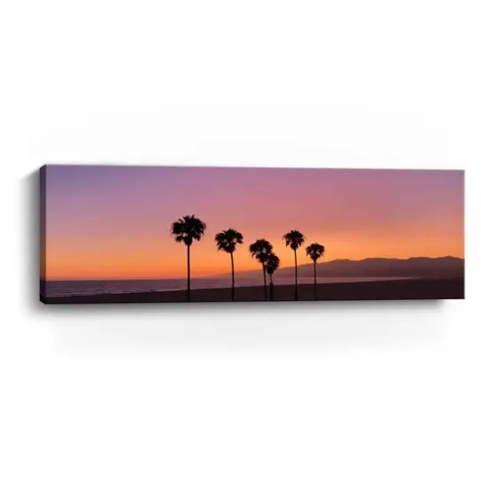 Sunset on Santa Monica Canvas Giclee {4}