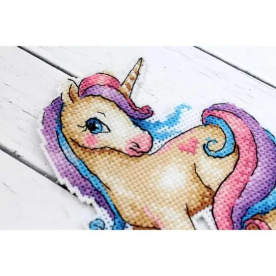 MP Studia Unicorn Plastic Canvas Counted Cross Stitch Kit {3}