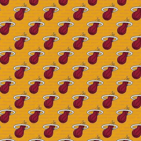 Camelot Fabrics NBA Miami Heat Ditsy Colors Cotton Precut Fabric Bundle {1}