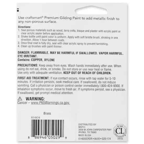 Premium Gilding Paint by Craft Smart&reg; Brass {6}