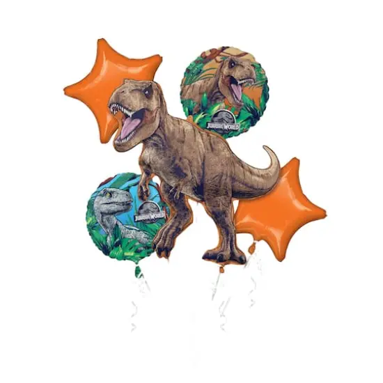 Jurassic World 5-Piece Foil Balloon Bouquet {1}