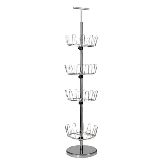 Household Essentials 4-Tier Revolving Shoe Tree {5}