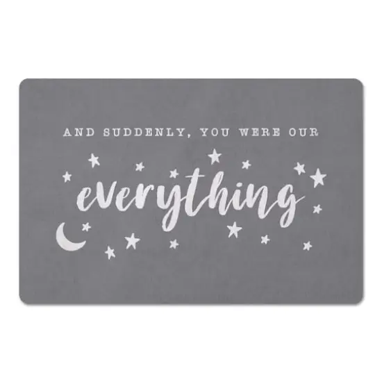 18" x 27" Suddenly You Were Our Everything Floor Mat {1}