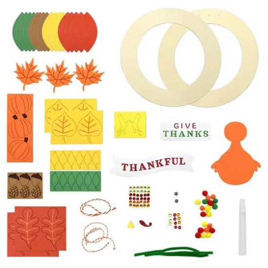 Thanksgiving Wreath Craft Kit by Creatology&trade; {4}