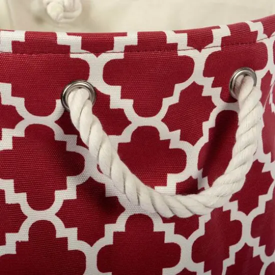 DII&reg; Large Round Polyester Lattice Bin Rust {4}