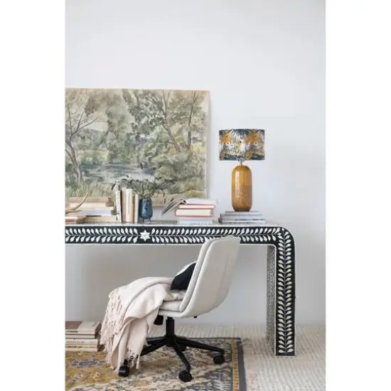 Hello Honey&reg; Multicolor Woven Cotton Distressed Print Rug with Fringe, 4ft. x 6ft. {5}