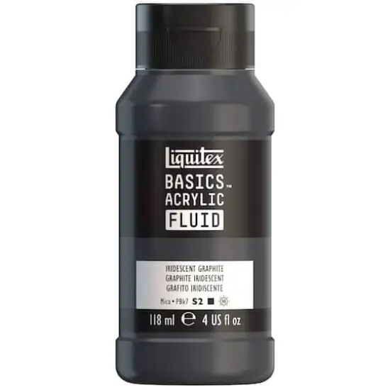 Liquitex&reg; BASICS&reg; Acrylic Fluid, 4oz. Iridescent Graphite {1}