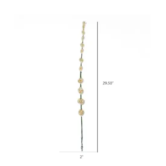 6 Pack: Cream Pom Pom Stem {3}