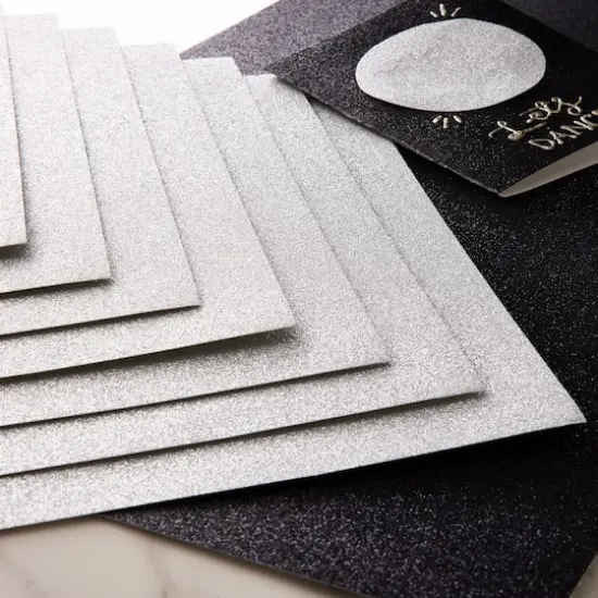 Glitter 12" x 12" Cardstock Paper Pack by Recollections&trade;, 24 Sheets Silver {4}