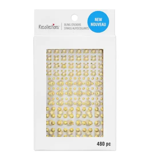 Bling Stickers Variety Pack by Recollections&trade; Gold {4}