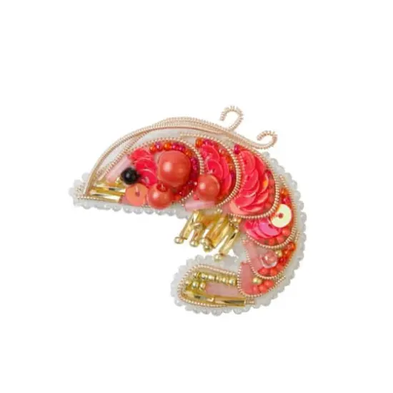 Crystal Art Beadwork Shrimp Brooch Kit {1}
