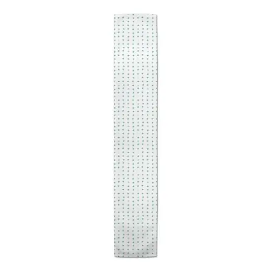 Crosses Indoor/Outdoor Table Runner Teal on White {1}
