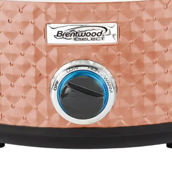 Brentwood Copper 7qt. Quilted-Pattern Slow Cooker {6}