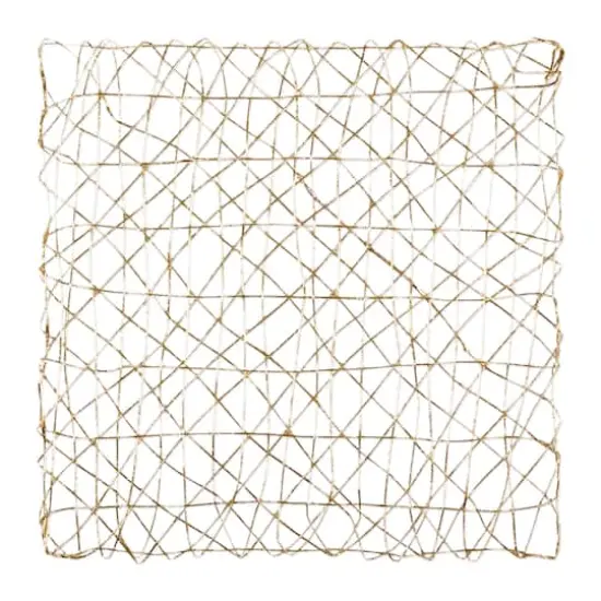 DII&reg; Woven Paper Square Placemat Set Gold {4}