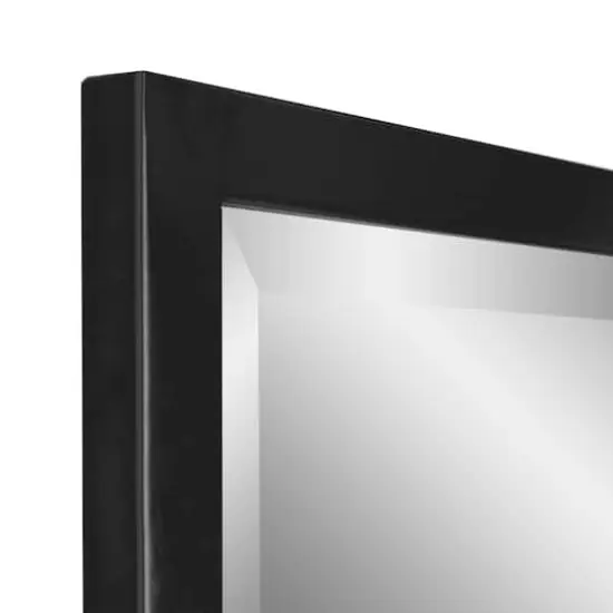 Head West Metal Framed Beveled Edge Rectangular Vanity Wall Mirror Black {6}