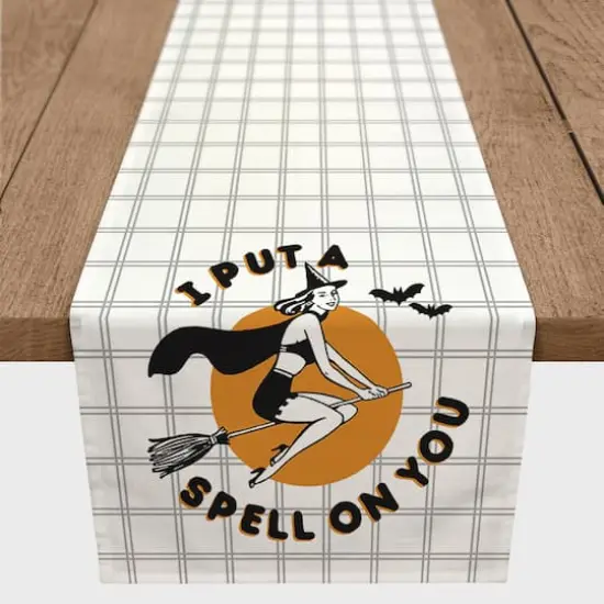 72" Retro Witch Table Runner {1}