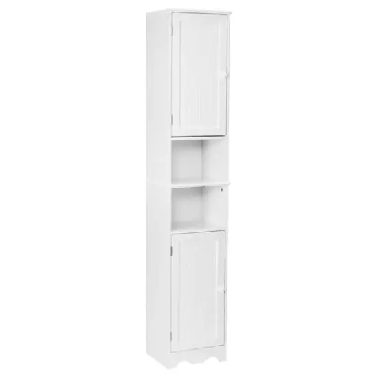 Honey Can Do White Bathroom Storage Cabinet {4}